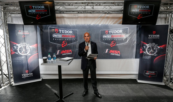 8-10 August 2014, Elkhart Lake, Wisconsin USA
IMSA President and COO Scott Atherton announces the 2015 IMSA TUDOR United SportsCar Championship series and Continental Tire SportsCar Challenge schedules.
©2014, Michael L. Levitt
LAT Photo USA
8-10 August 2014, Elkhart Lake, Wisconsin USA
IMSA President and COO Scott Atherton announces the 2015 IMSA TUDOR United SportsCar Championship series and Continental Tire SportsCar Challenge schedules.
©2014, Michael L. Levitt
LAT Photo USA
