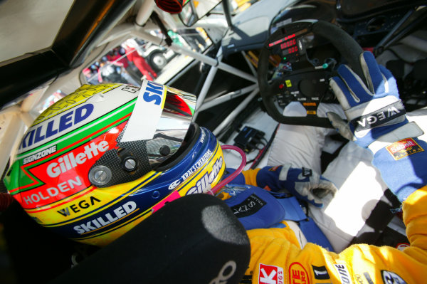 2003 Australian V8 Supercars
Surfers Paradise, Australia. October 25th 2003.
Jason Bright prepares to begin the Gillette V8 Supercar event at the Lexmark Indy 300 at the Sufer's Paradise
World Copyright: Mark Horsburgh/LAT Photographic
ref: Digital Image Only 2003 Australian V8 Supercars
Surfers Paradise, Australia. October 25th 2003.
Jason Bright prepares to begin the Gillette V8 Supercar event at the Lexmark Indy 300 at the Sufer's Paradise
World Copyright: Mark Horsburgh/LAT Photographic
ref: Digital Image Only